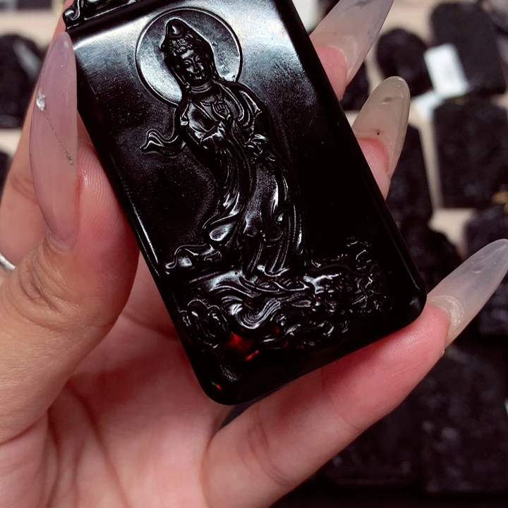 天然a货钢琴黑挂件