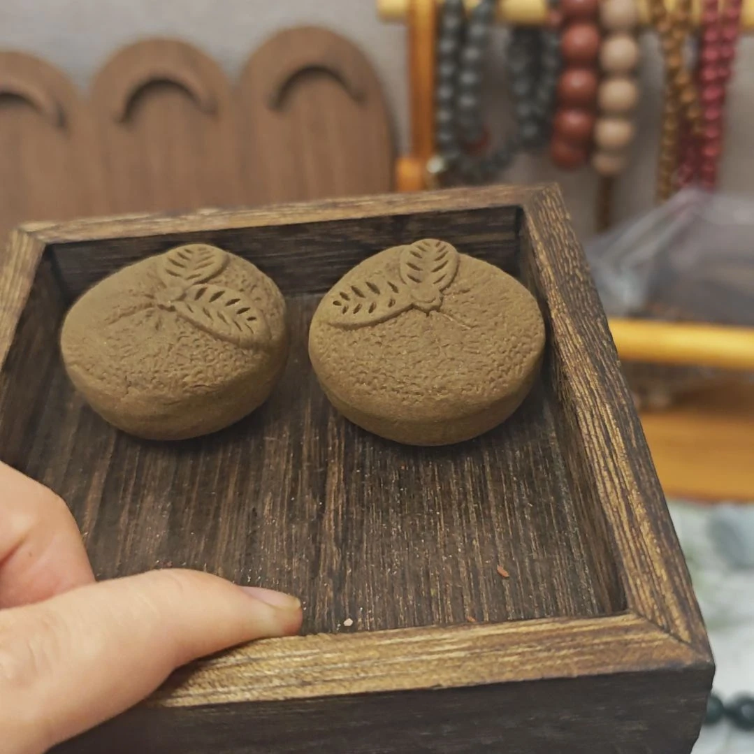 泥塑福利橘子一对