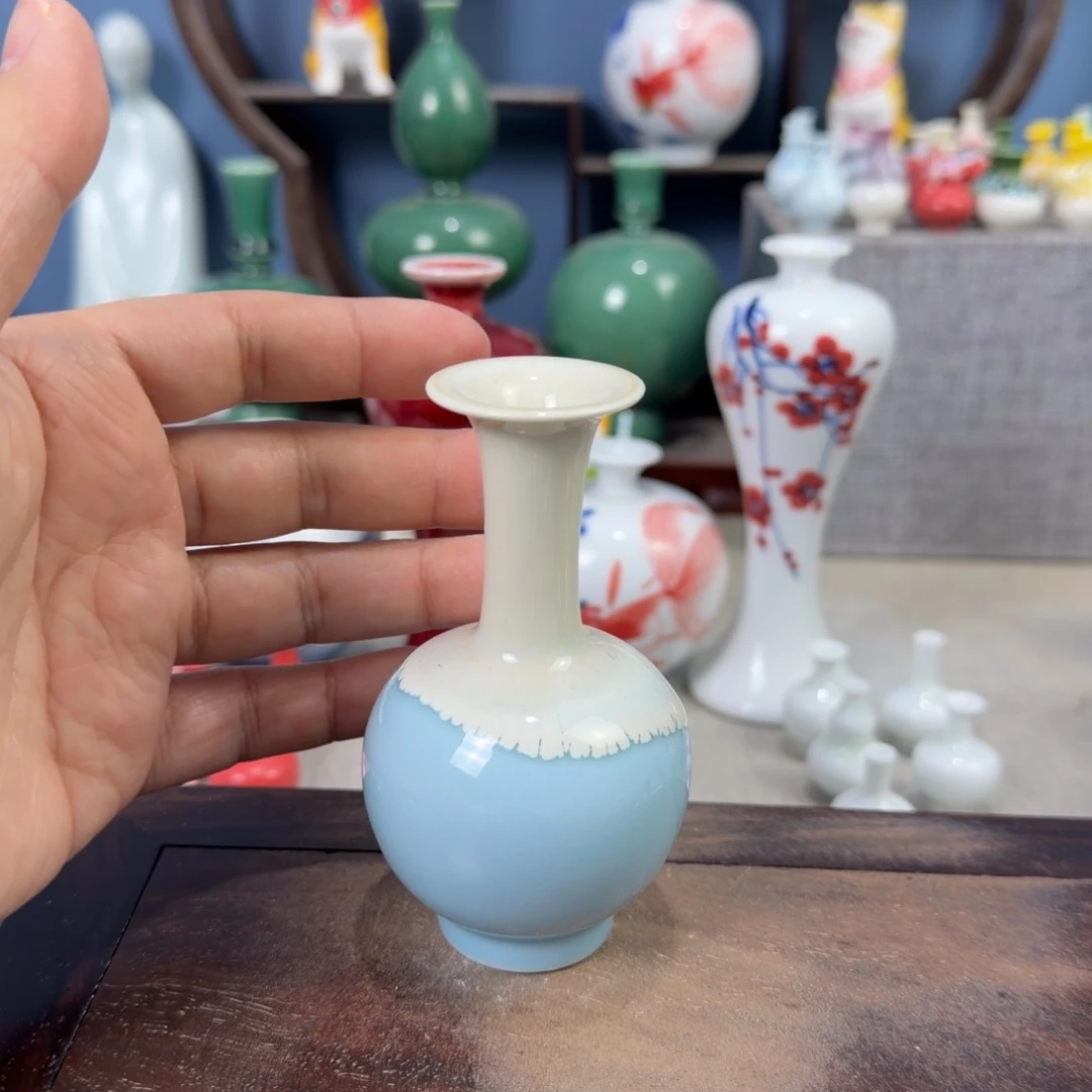 陶瓷手工小花器摆件
