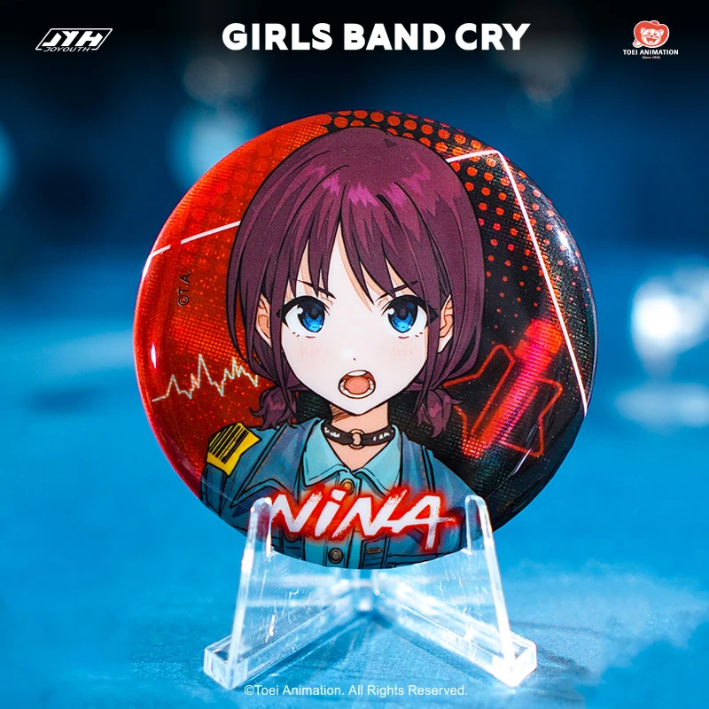 东映动画Girls Band Cry少女乐队的呐喊 冰箱贴C款 徽章 nina
