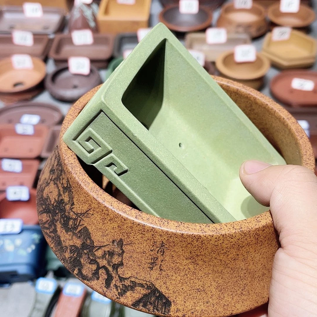 细****紫砂小盆二个小盆组合