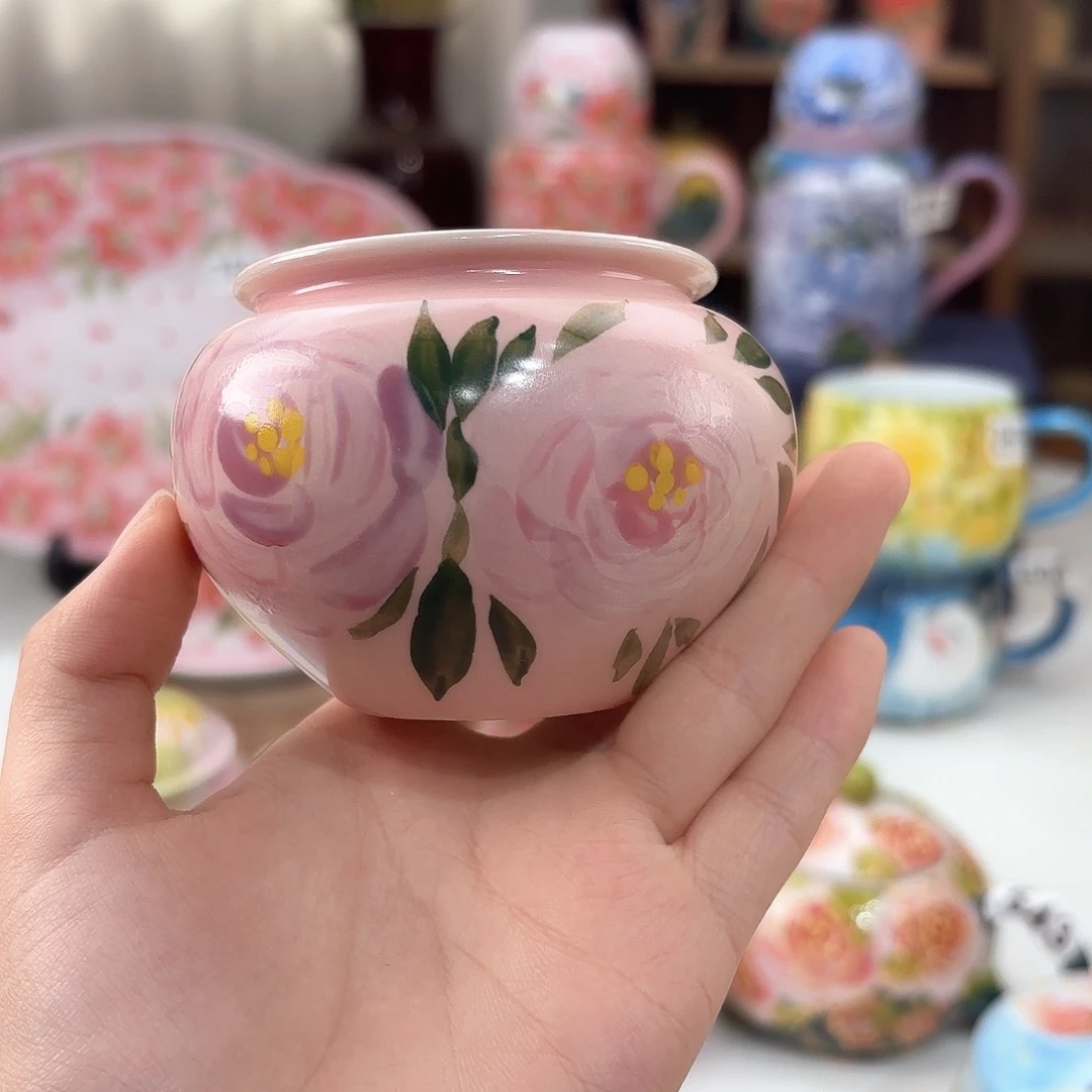 景德镇手绘高温釉下彩陶瓷茶具