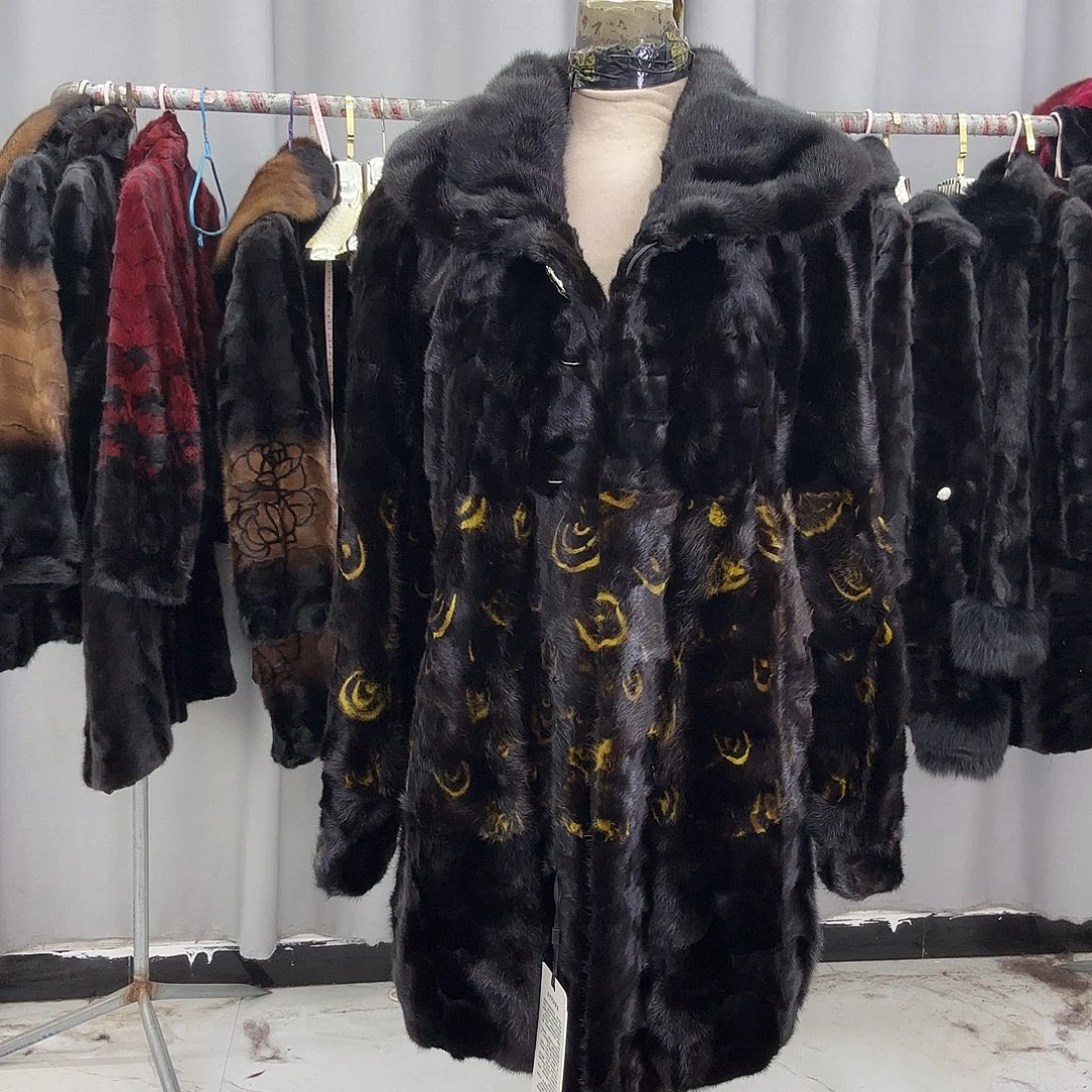水貂拼貂真皮真毛