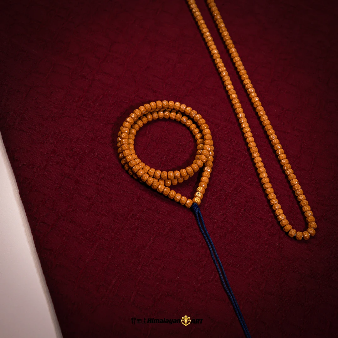 梵无尘核尖·鸿运无相108 老挝核尖 手工雕刻 长串