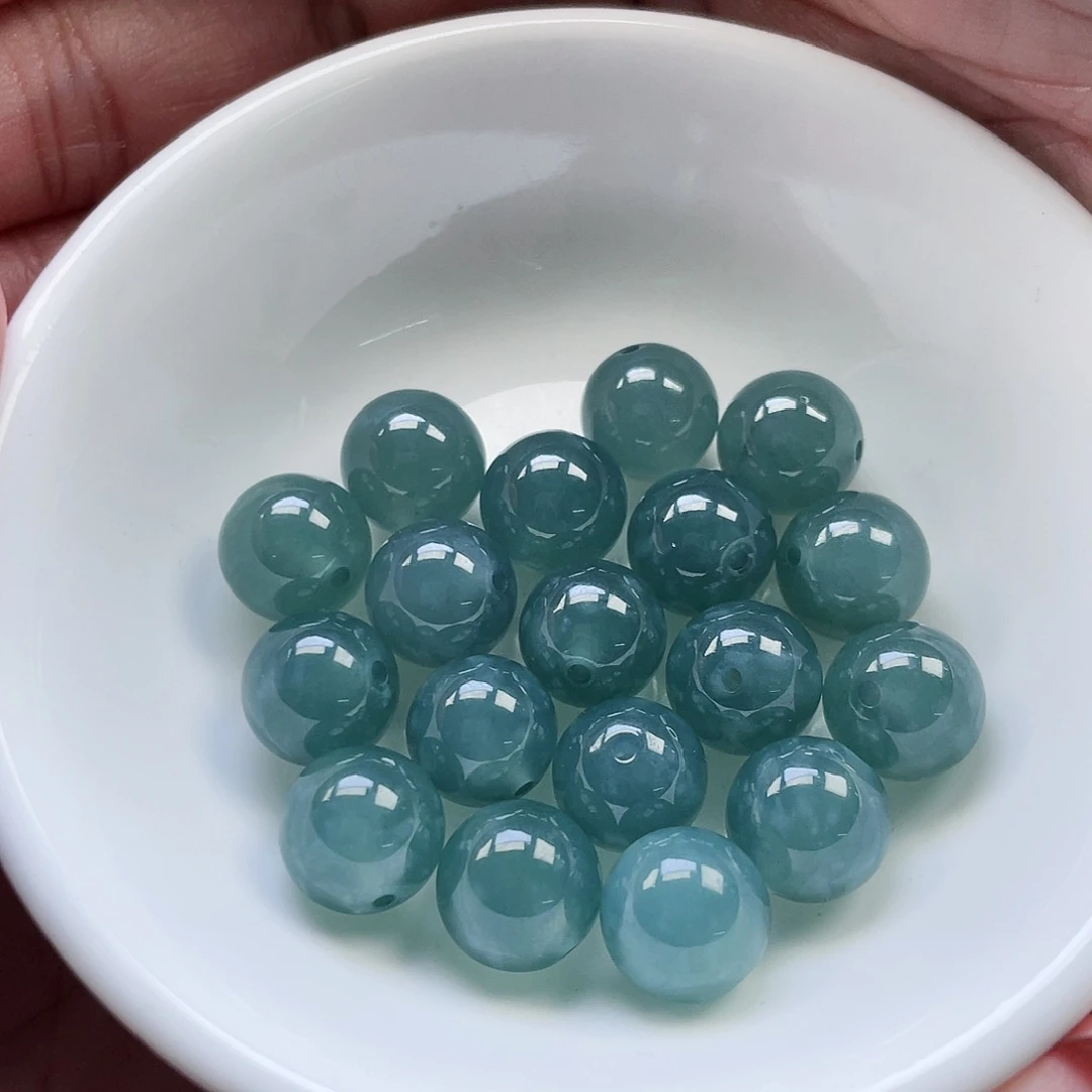 翡翠手链未镶嵌稻*散珠批发多样化发自选