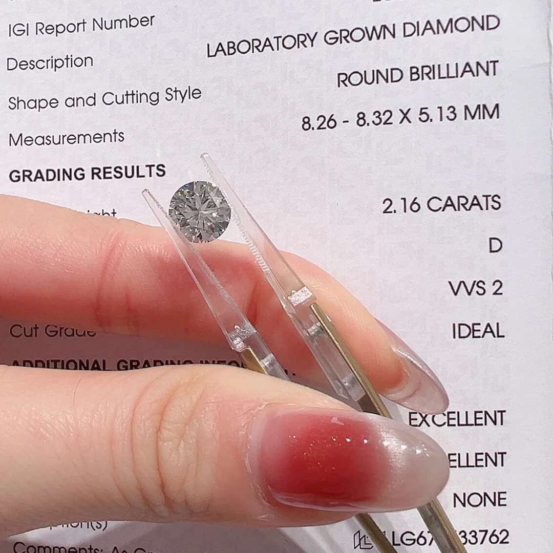 实验室培育钻石裸石未镶嵌@@LG675533762