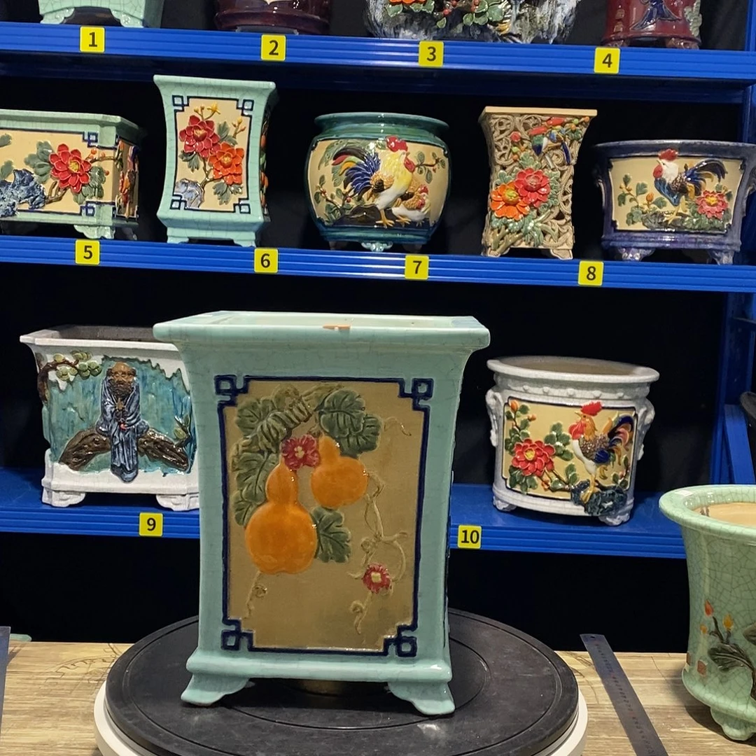 清***客石湾盆石湾盆石湾盆