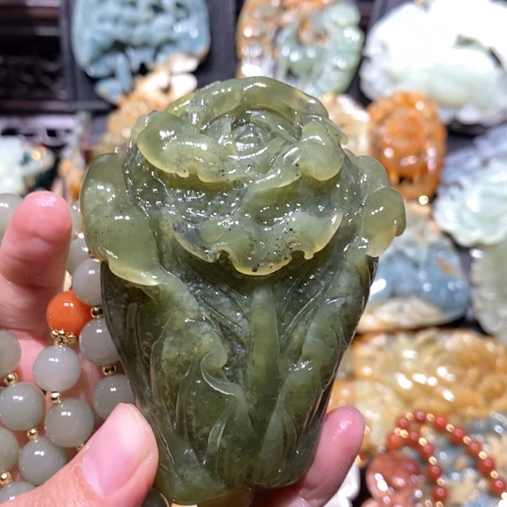 岫玉毛衣链未镶嵌