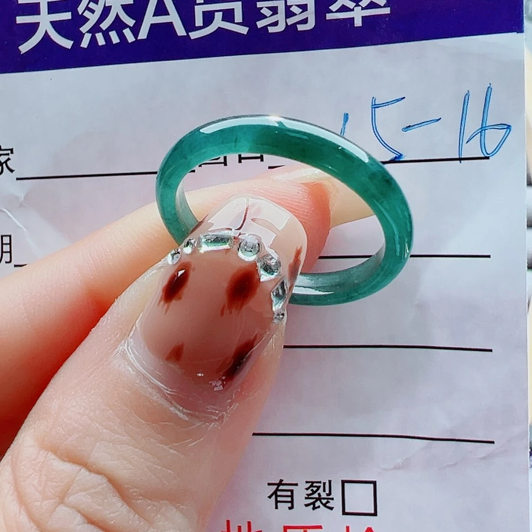 未镶嵌戒指翡翠戒圈
