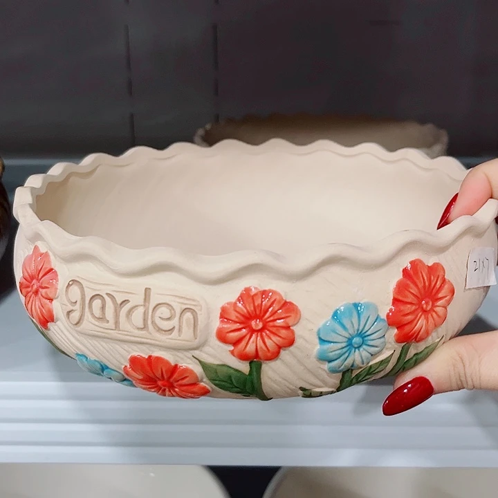 多肉陶瓷花盆满10元包邮