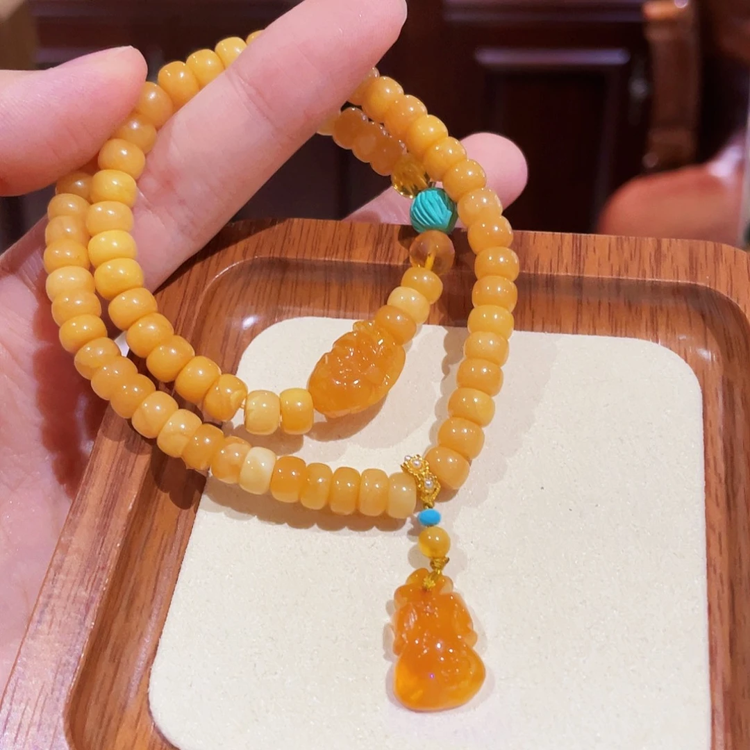 蜜蜡未镶嵌手串手串