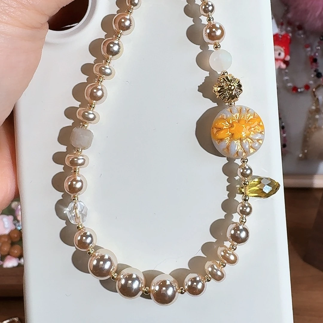 花岗石铁合金原创设计diy手机链