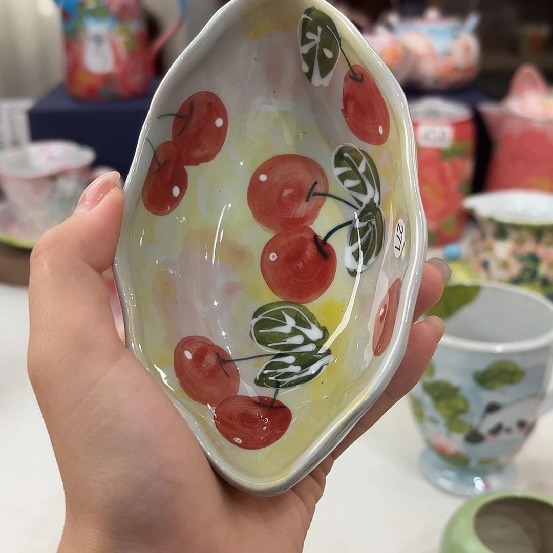 景德镇手绘高温釉下彩陶瓷茶具