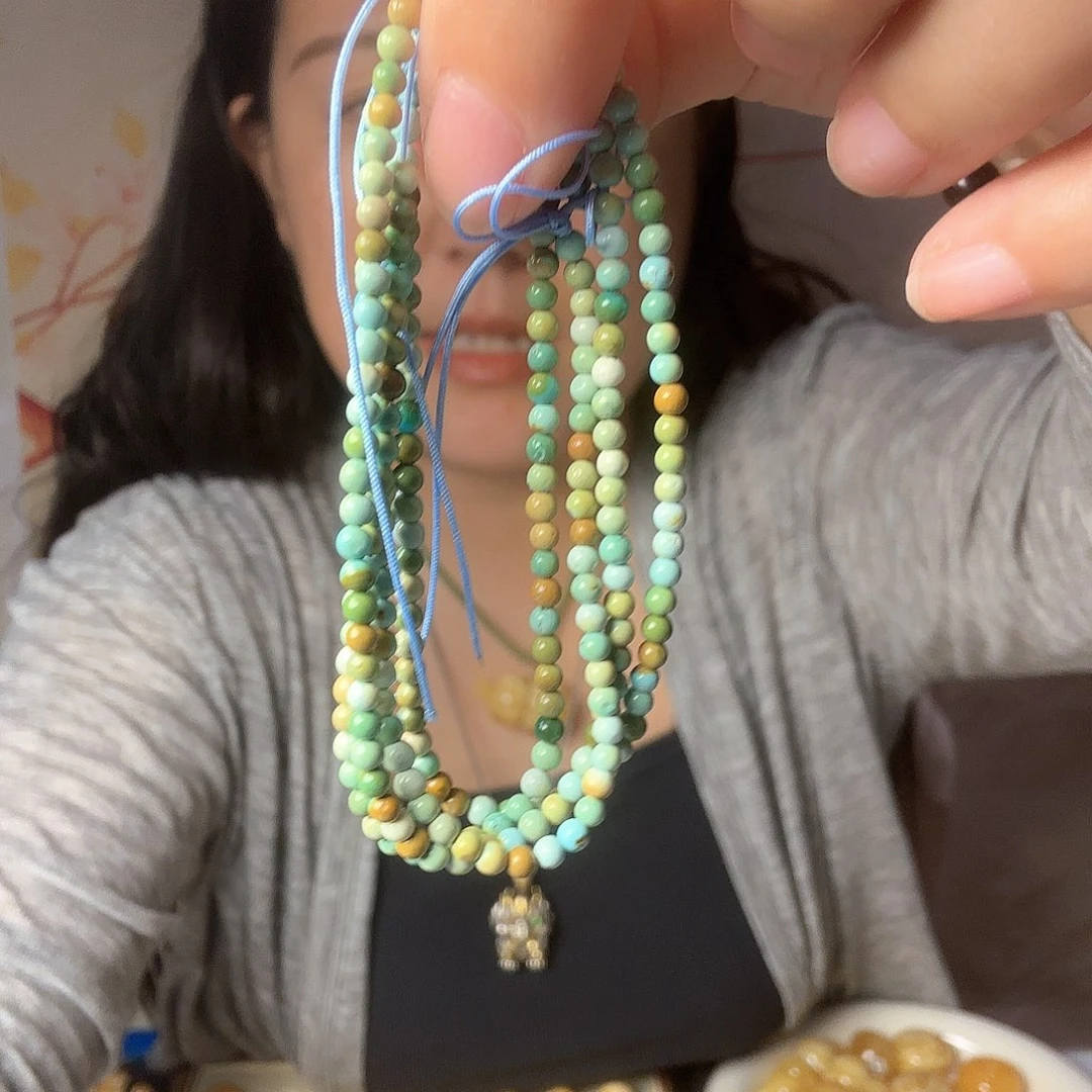 猴头核桃吊坠小米珠