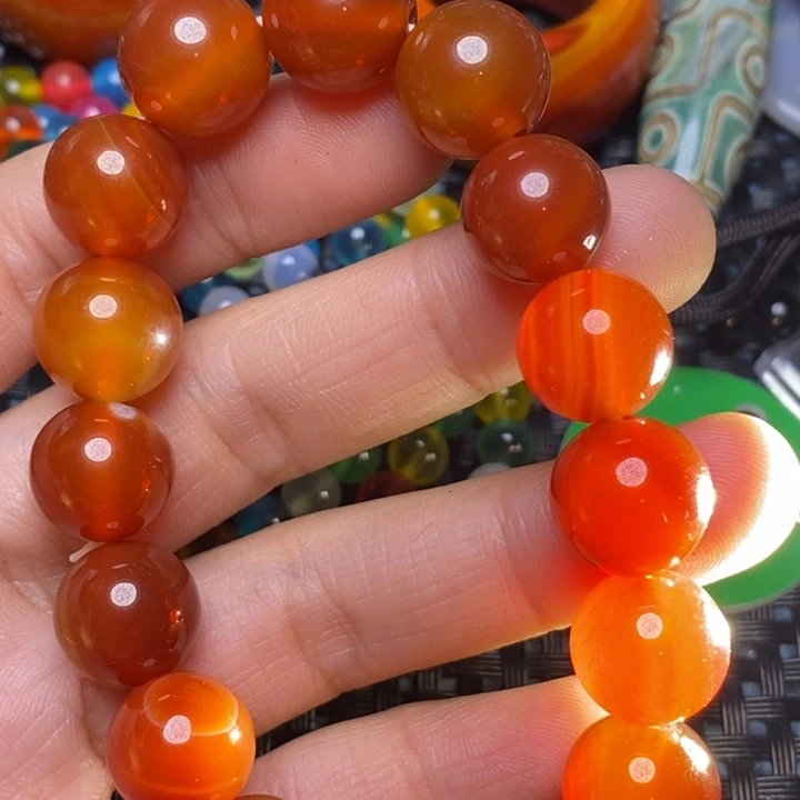 玛瑙/玉髓颈饰未镶嵌拂*