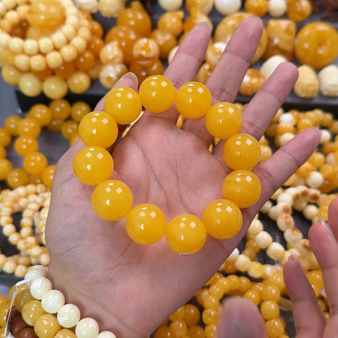 蜜蜡未镶嵌珠宝奇石同料20mm