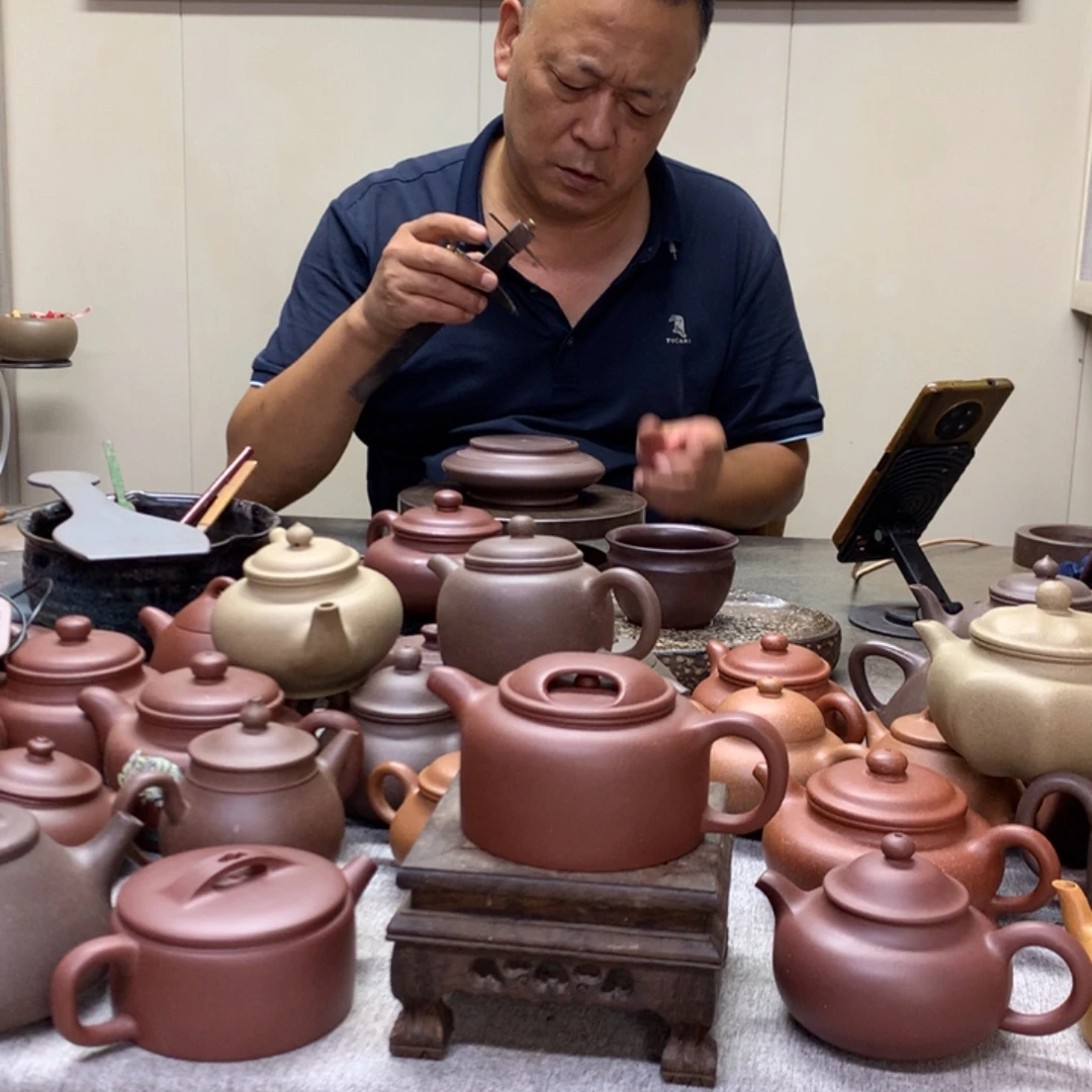 底槽青茶壶牛盖200 C半手工制作