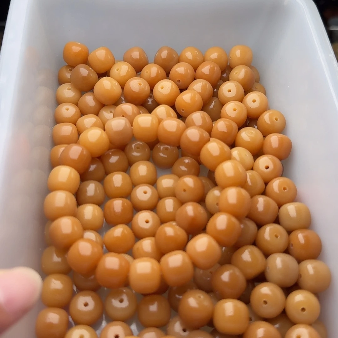 菩提根/象牙果吊坠50橘黄干磨13桶