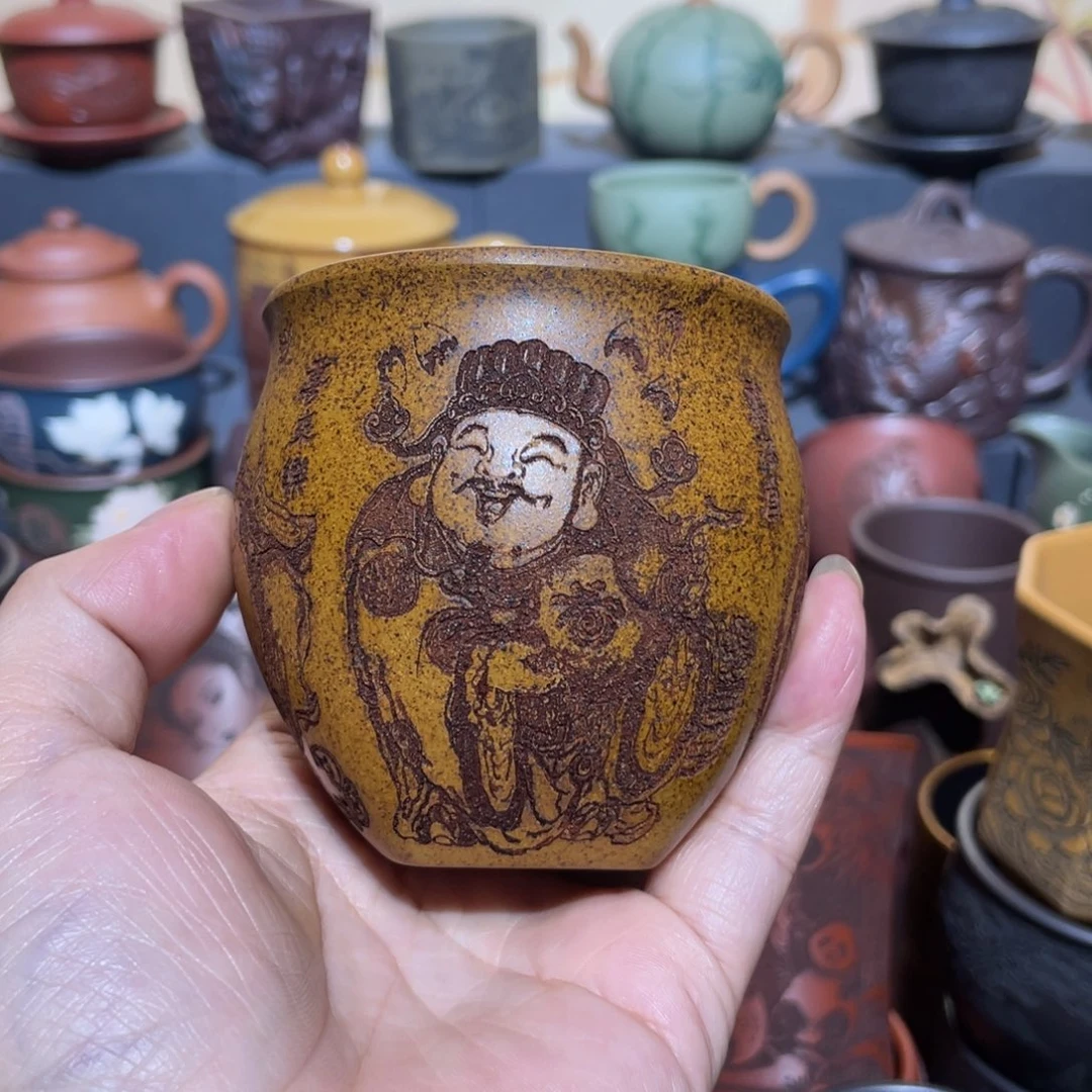 原矿紫砂手工主人杯