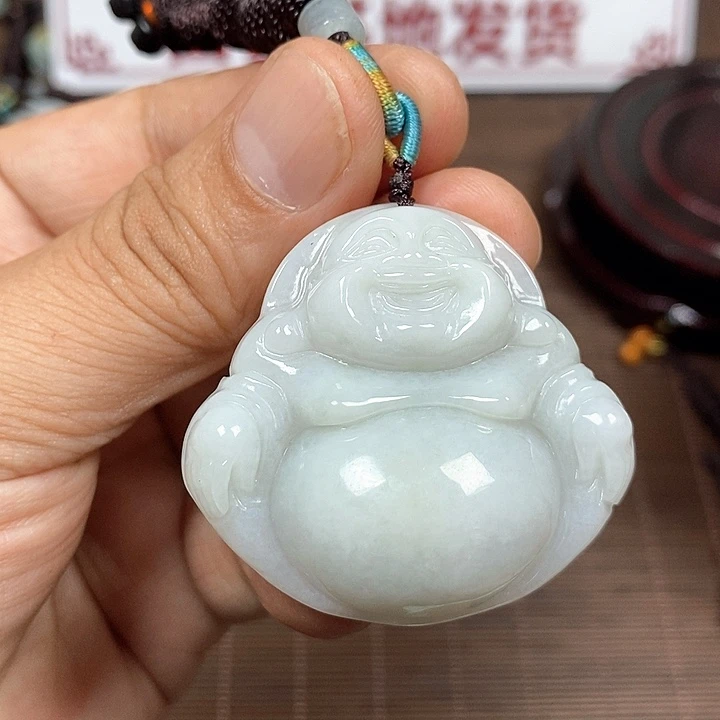 颈饰未镶嵌翡翠天然翡翠玉A货配证书