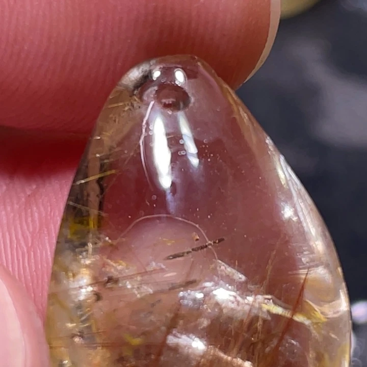 二***哥发晶颈饰未镶嵌钛晶