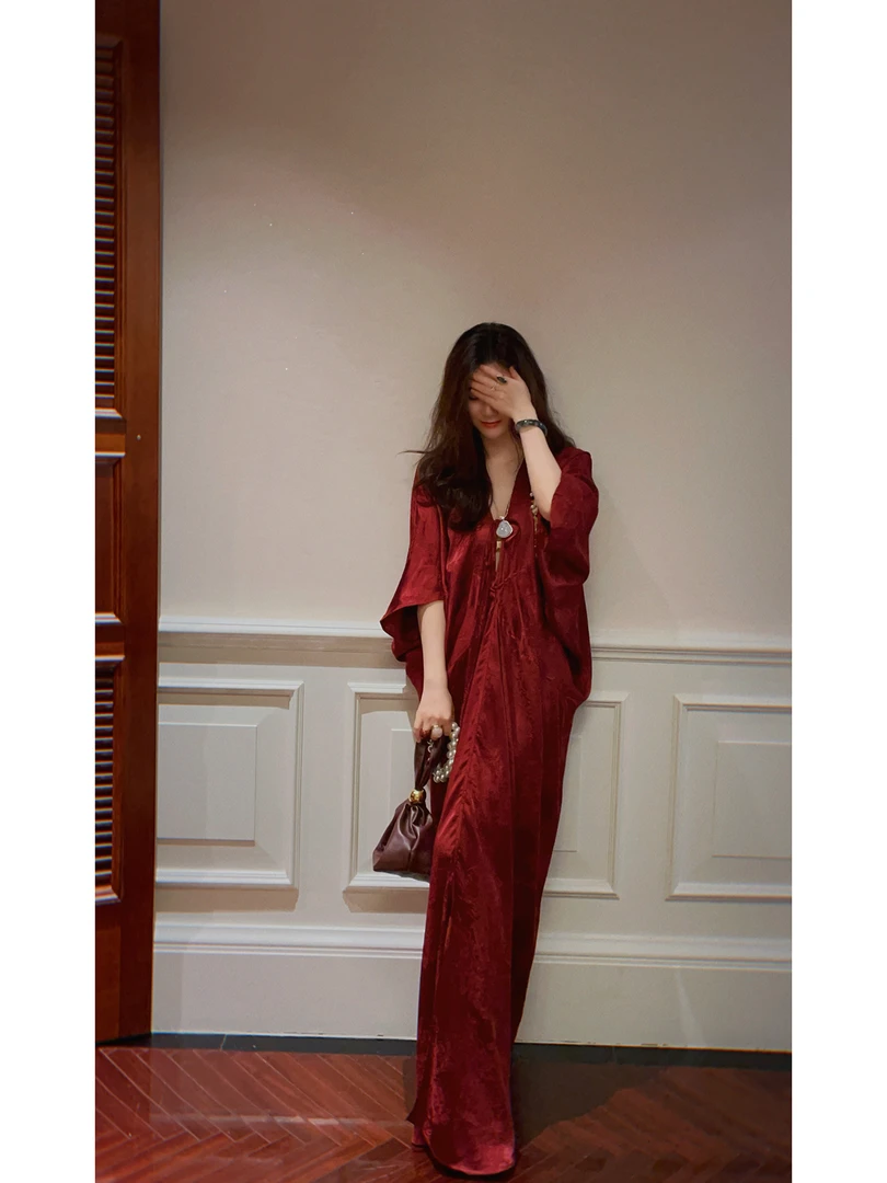 yanyan【红缨】浪漫法式长裙高级感显瘦气质精致设计连衣裙女