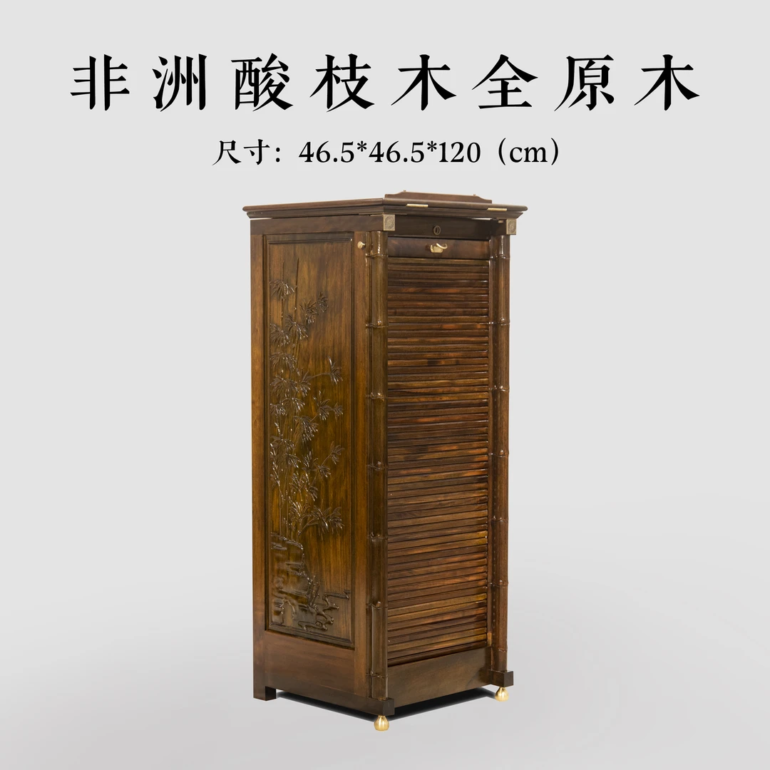 非洲酸枝木全原木牙科柜收纳柜客厅家用复古