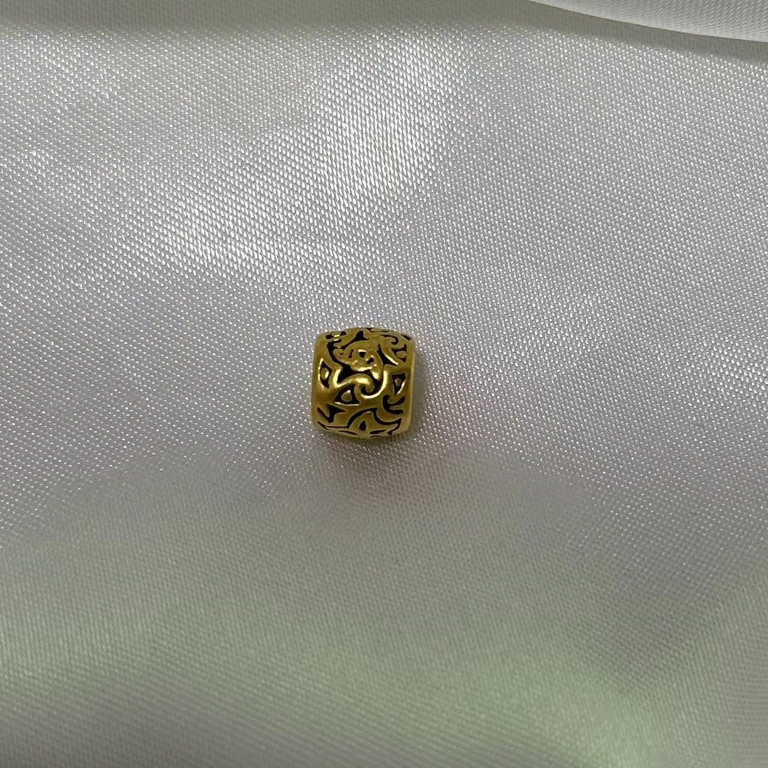 【足金999】流纹珠子配件 5D