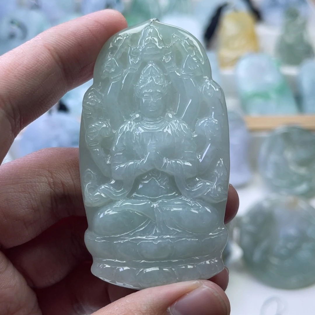 石***记翡翠未镶嵌颈饰817