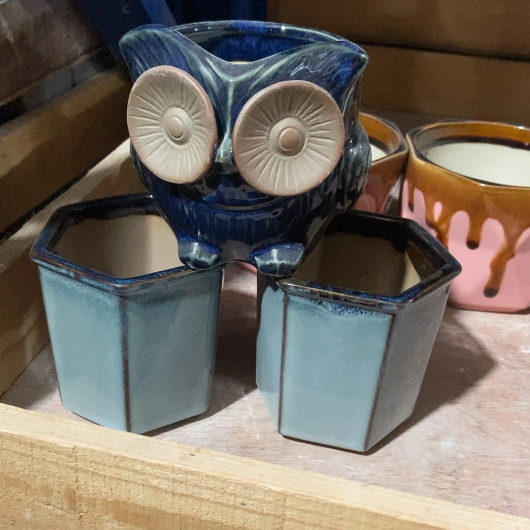 红陶高温陶瓷花盆满12米包邮