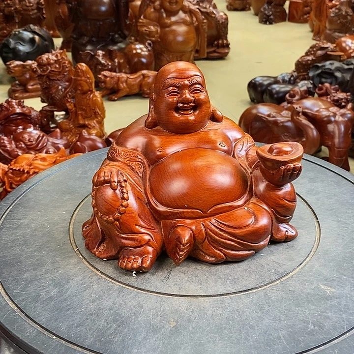 小巴花梨木坐佛20 公分