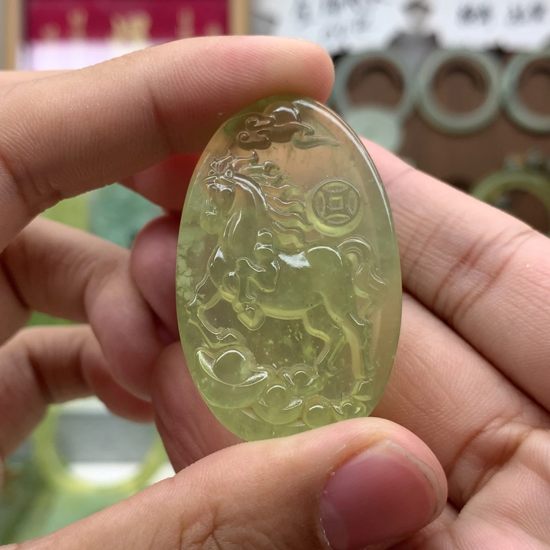 岫玉未镶嵌吊坠(不含链)