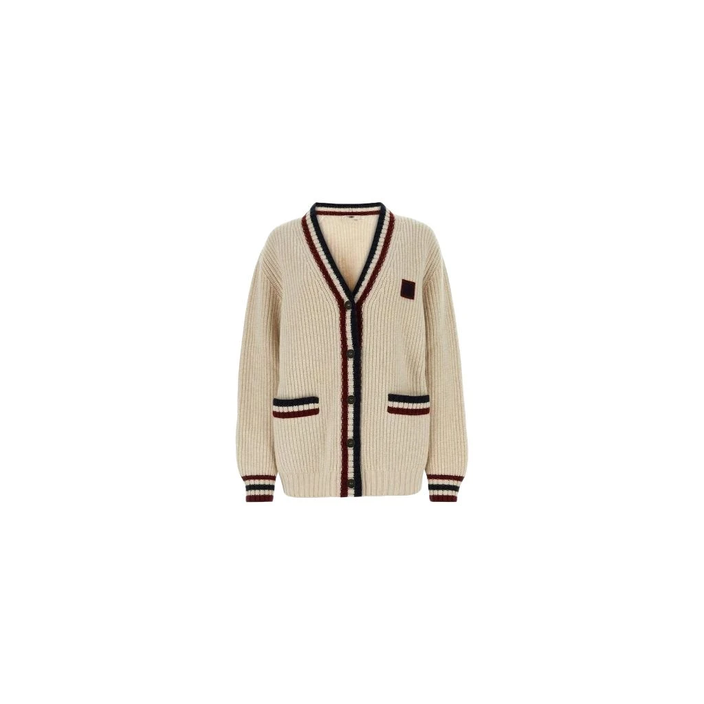 DM038 学院风羊毛针织开衫外套