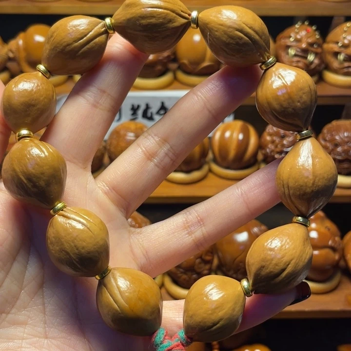 橄榄核把件素核2.0铁盒手串