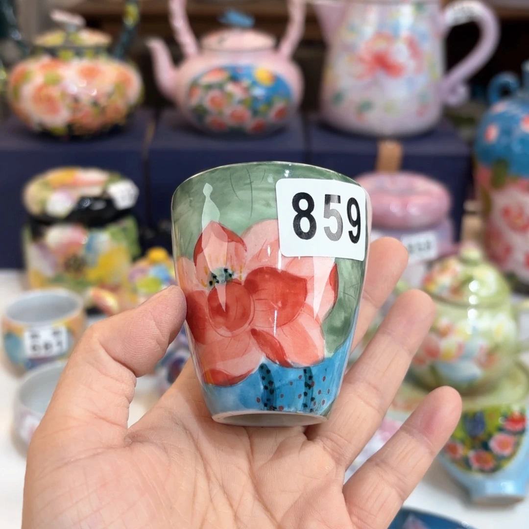 朱***茜景德镇手绘高温釉下彩陶瓷茶具