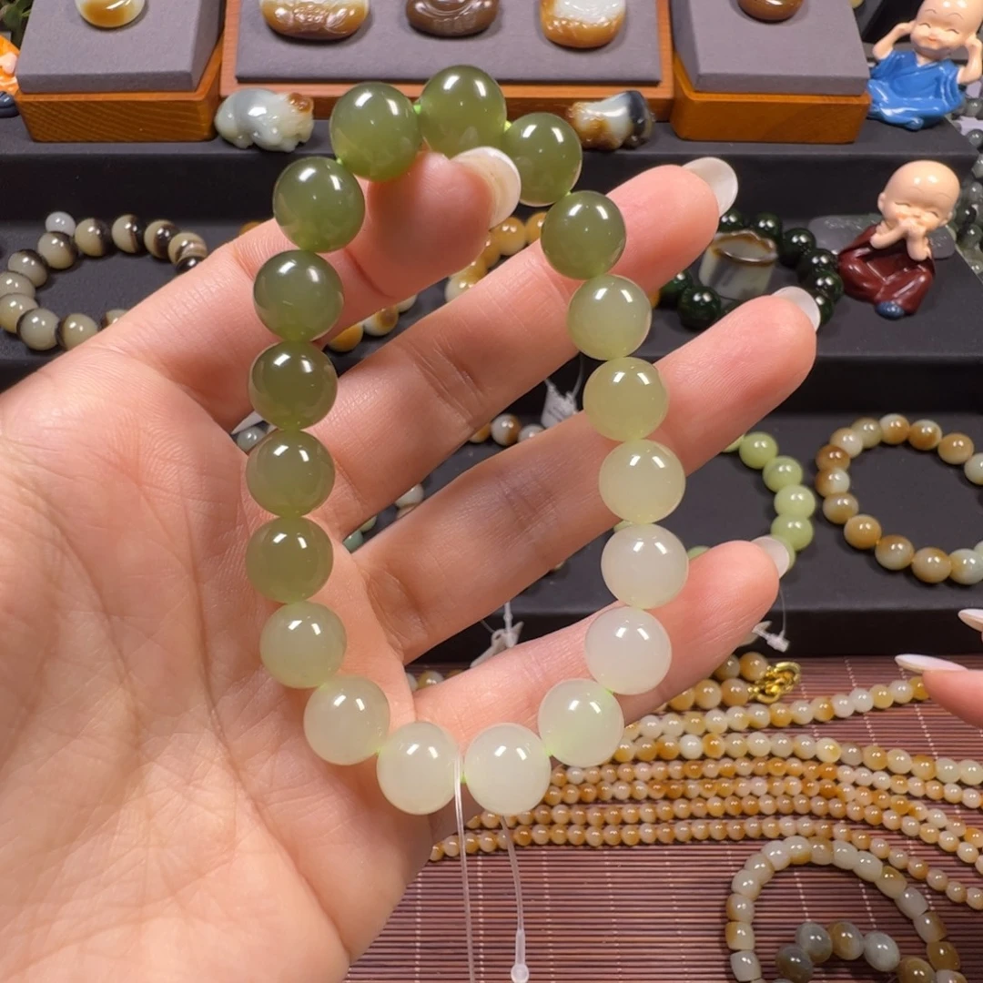 和田玉未镶嵌手链卡10