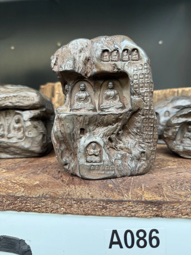 高端复古摩崖石窟摆件