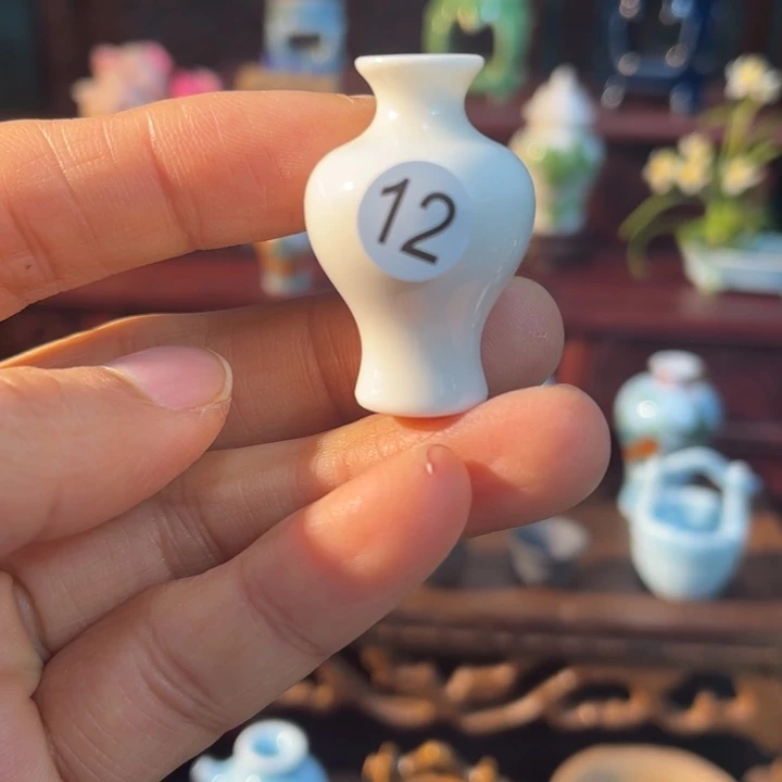 摆件微陶老王迷你花瓶