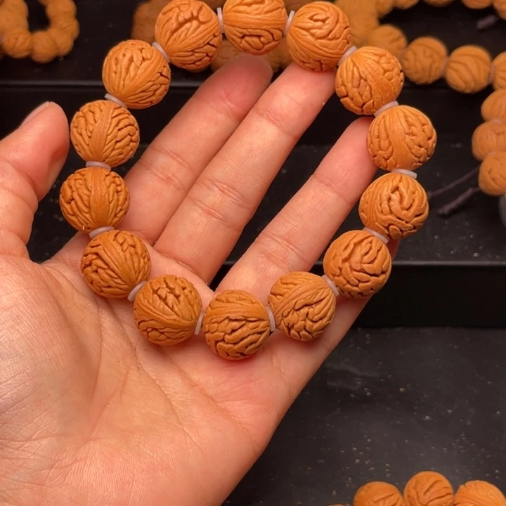 桃核手串绣球桃核18