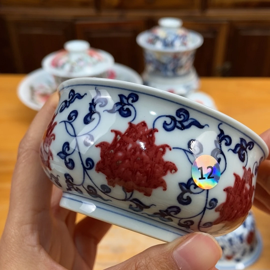 手绘现代茶具非古董