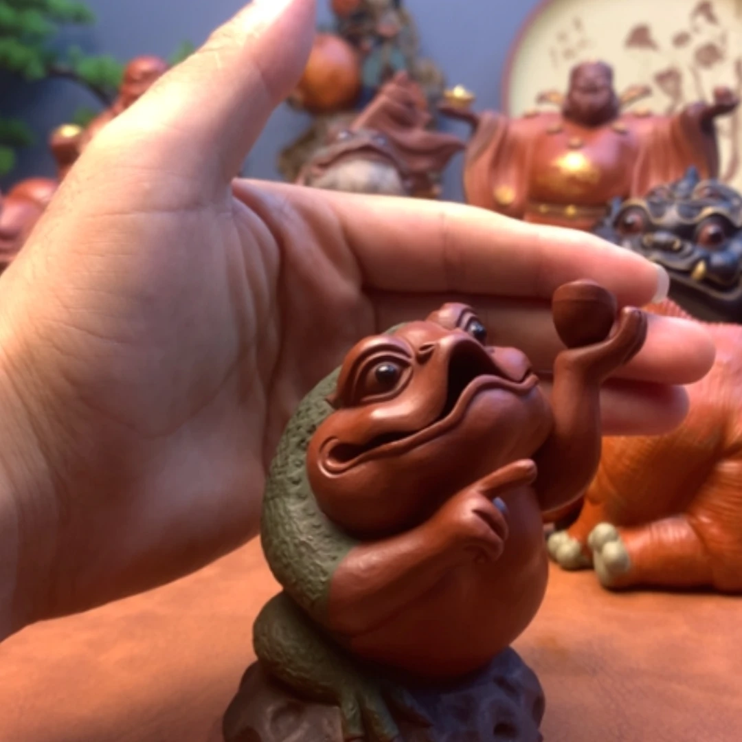 【闪购商品】紫砂茶宠尼**山紫砂壶手工艺制作