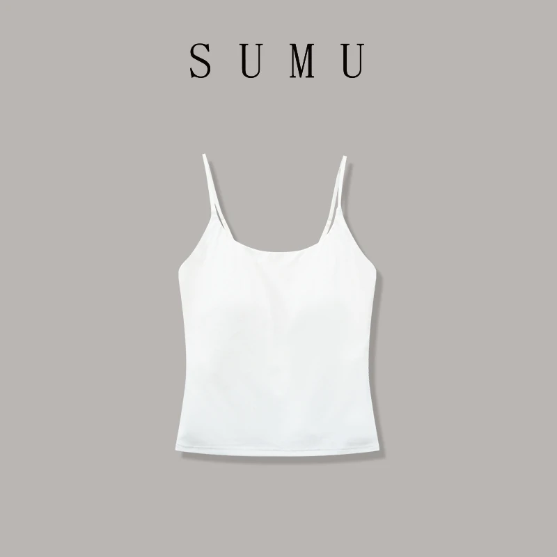 宿慕SUMU 女款背心 3-23 春季2025新款时尚百搭简约背心M000O2