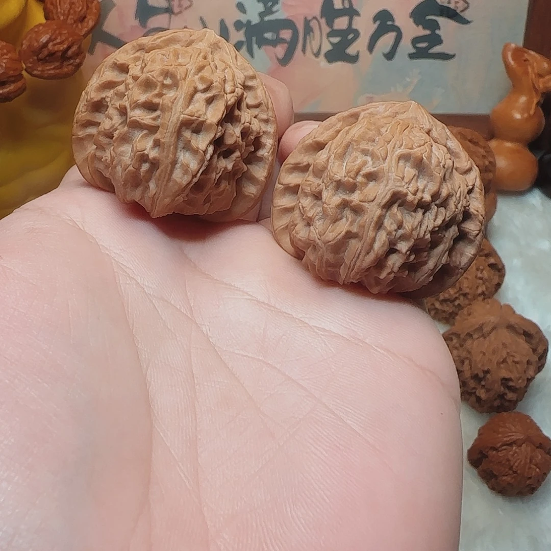文玩核桃吊坠38全品白狮子