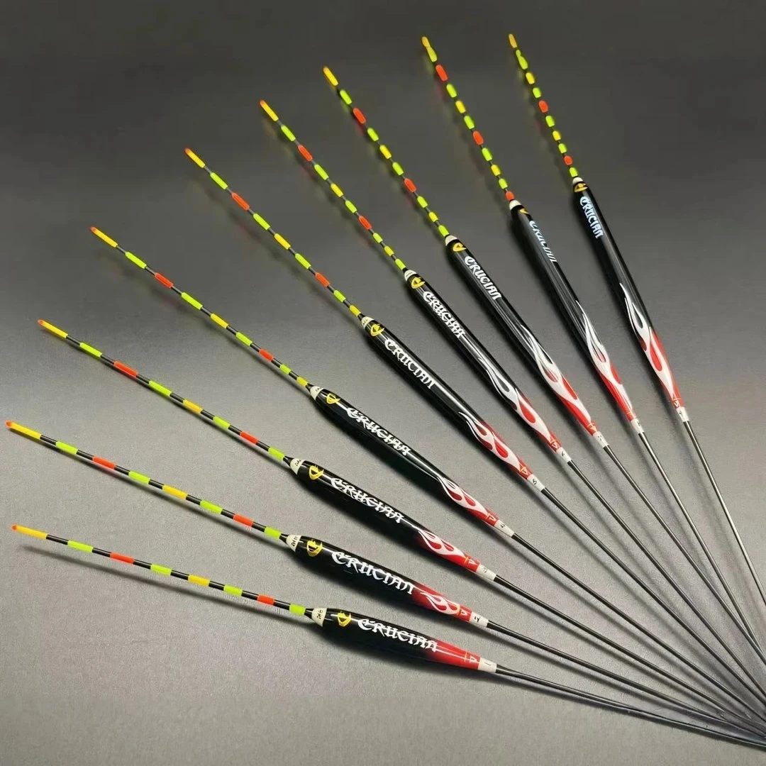 日本进口手工孔雀羽浮漂黑拉专用高醒目高灵敏琥珀漆鲫鱼鲤鱼鱼漂