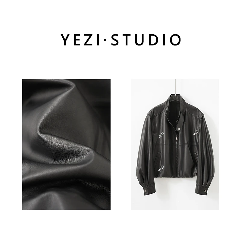 【黑骑士】新西兰進口珍稀奶油皮可拆卸袖两穿皮衣25324005