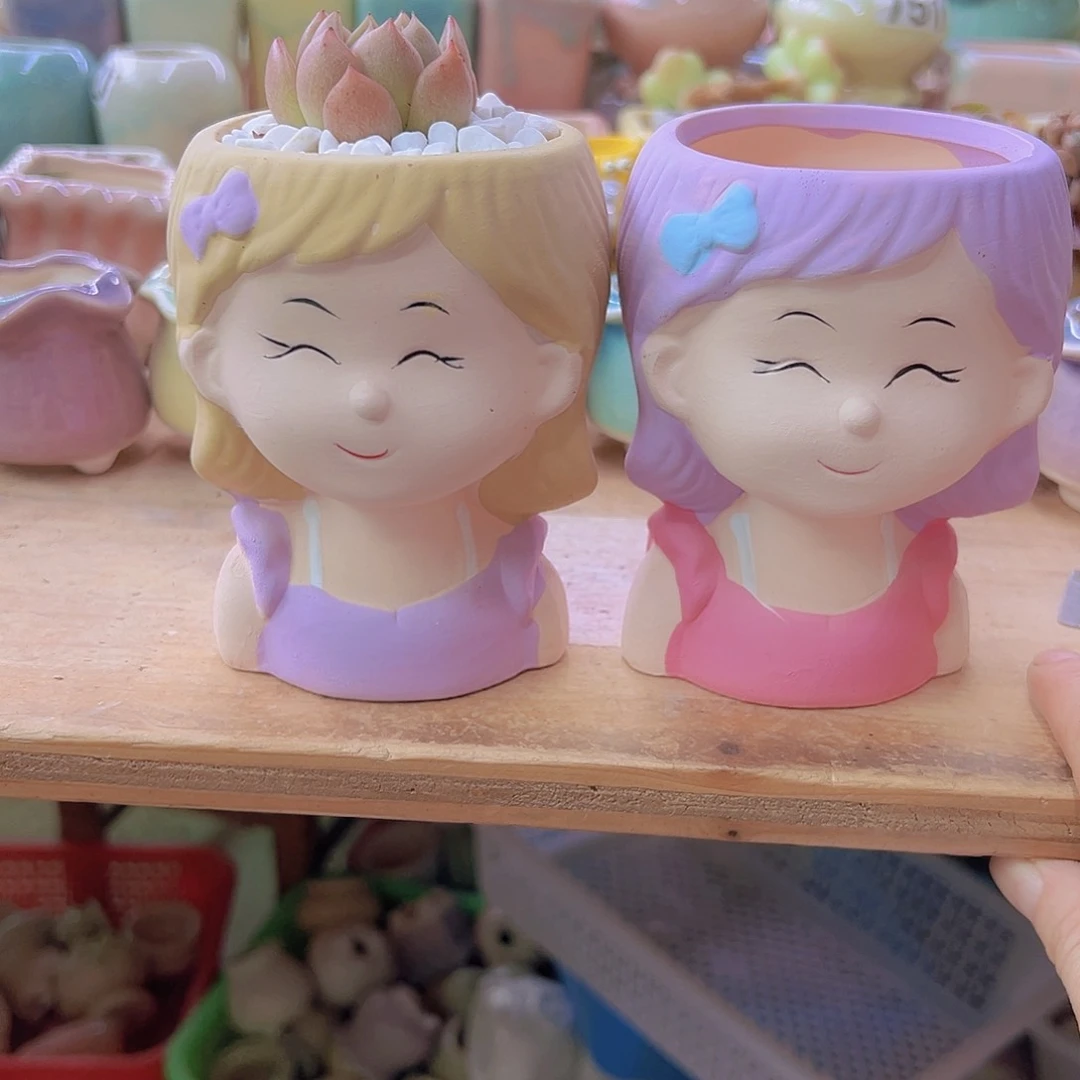 陶瓷花盆当场满12包邮