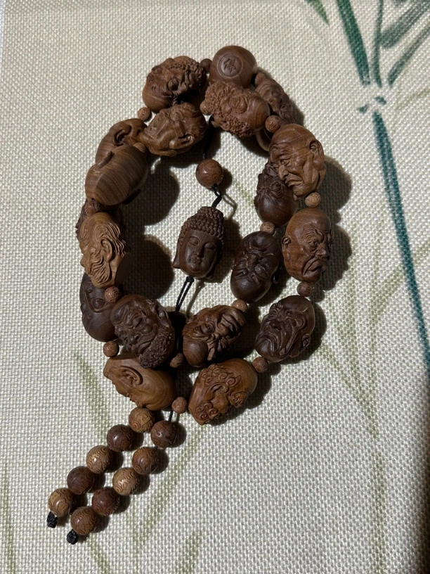 十八罗汉印度正区迈索尔老山檀香手持