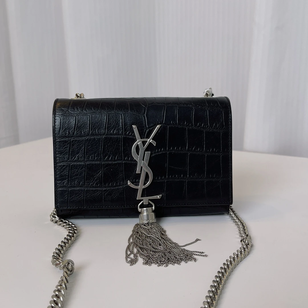 箱包/单肩包 YSL鳄压流苏斜斜挎包 B514
