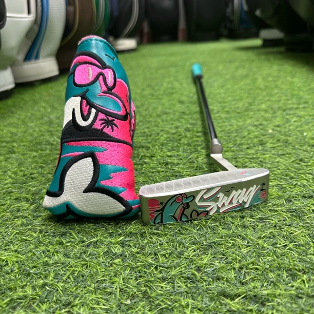 18TEE美SWAG高尔夫推杆限量款海豚趣味半直条推杆34英寸