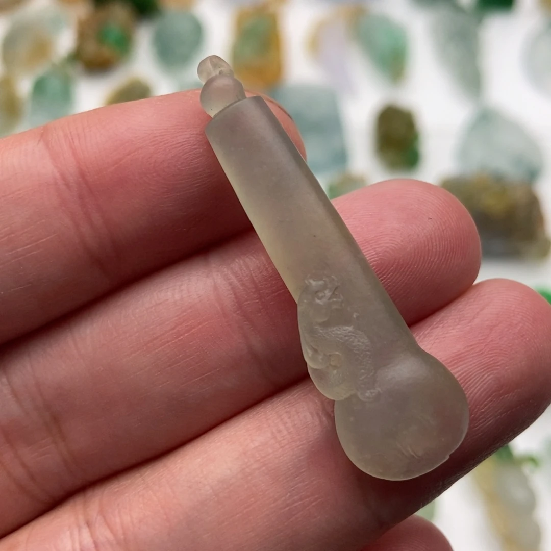 定制翡翠未镶嵌文昌笔